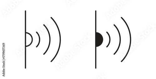 Infrared icon Isolated flat vector in outline collection on white background