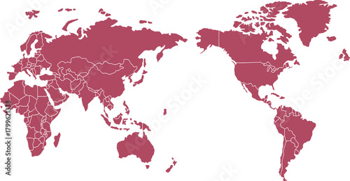 world map high quality vector illustration