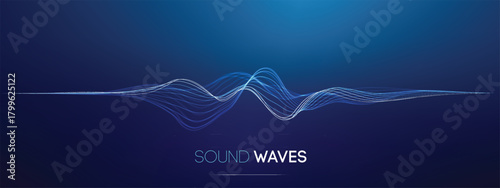 Background voice with wave sound music and soundwave. Tech ai abstract with pattern and wave. Background voice business conference surface power data technology education research harmonic purple.