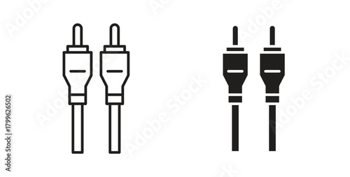 RCA icon Isolated flat vector in outline collection on white background
