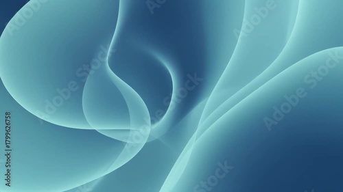 Abstract Blue Fluid Shapes Motion Background for Creative Projects.