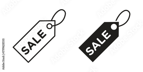 Sale icon Isolated flat vector in outline collection on white background