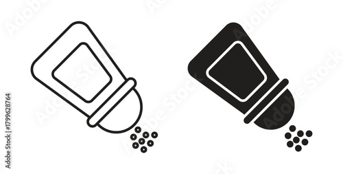 Salt icon Isolated flat vector in outline collection on white background
