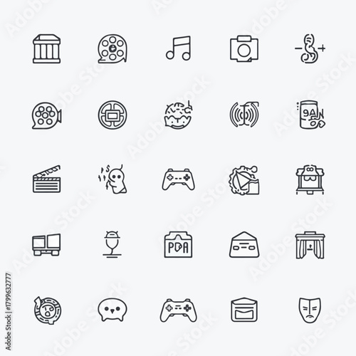 flat style game icons for logos, flat logo game icons