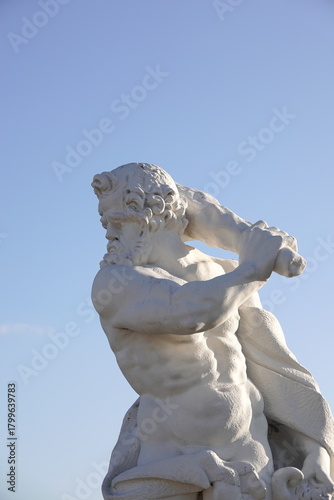 greek stone statue in park