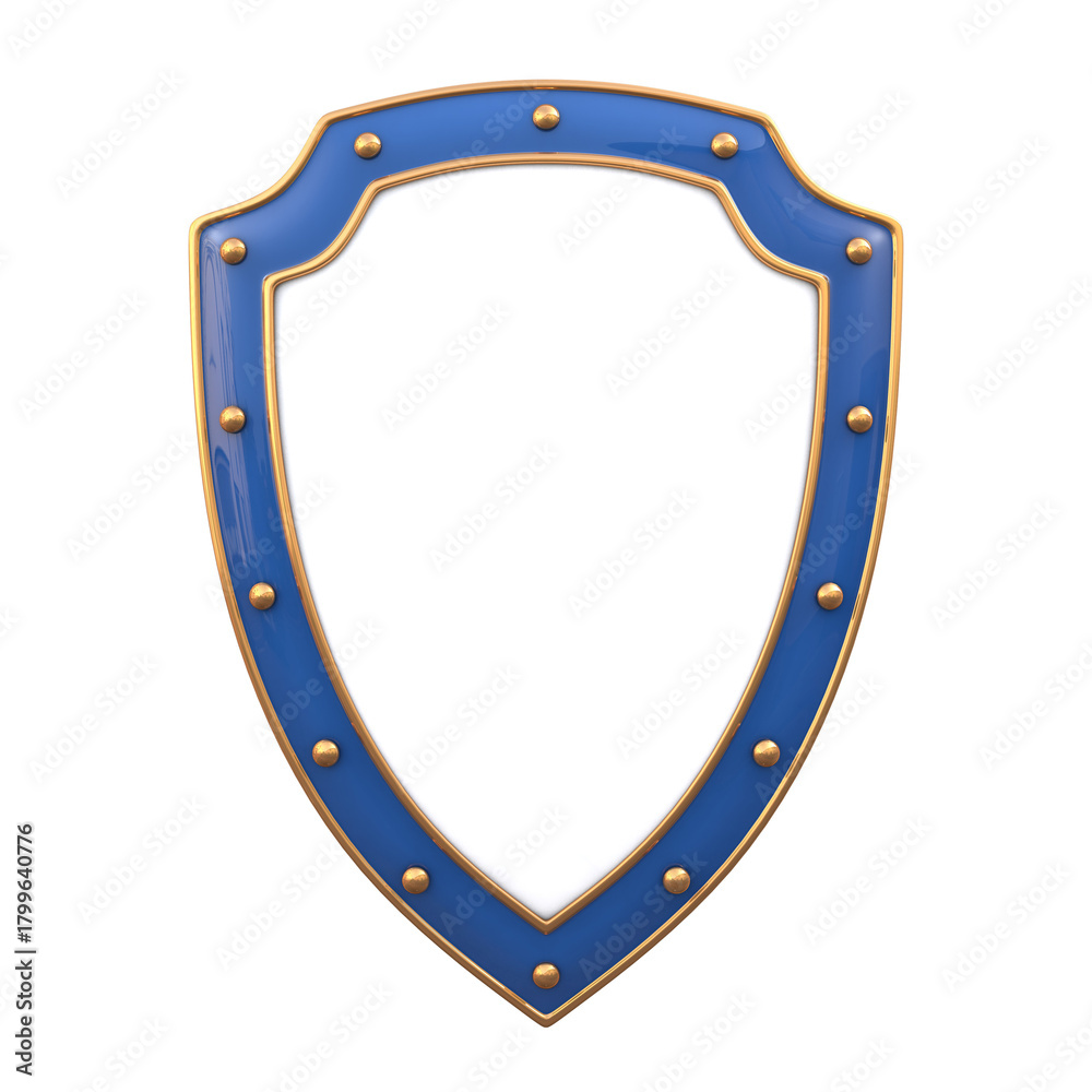 Obraz premium shield isolated on white