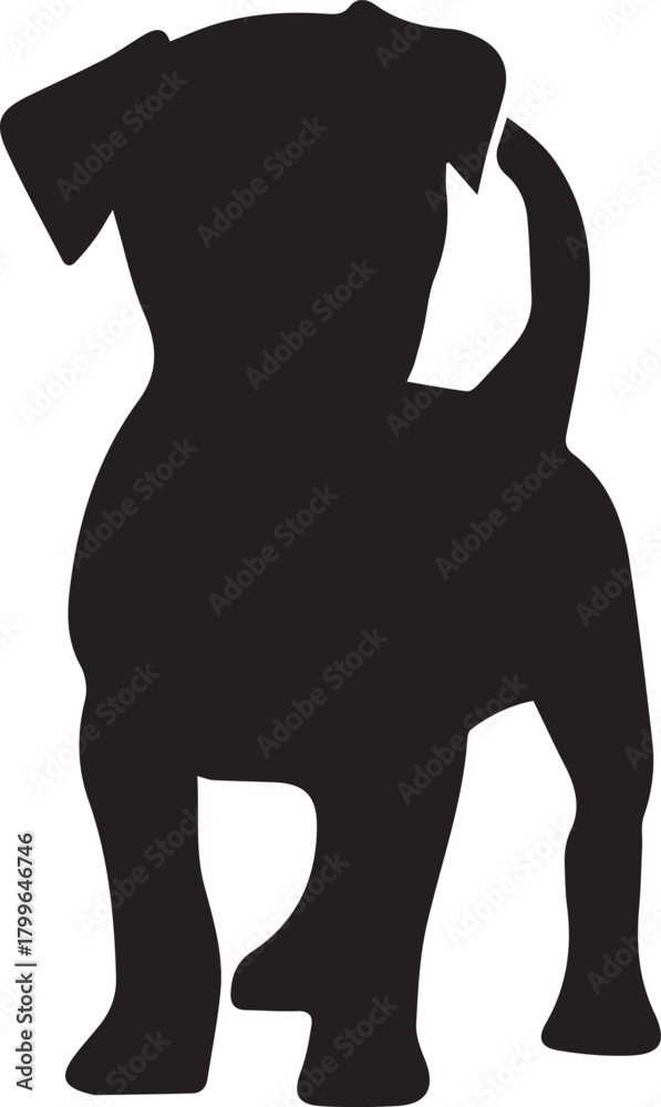 Obraz premium dog silhouette vector.