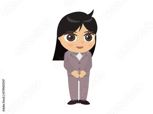 スーツ姿の女性