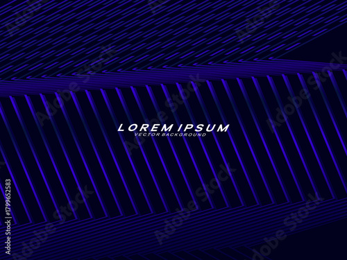 Premium background design with diagonal dark blue stripes pattern. Vector horizontal template for digital lux business banner, contemporary formal invitation, luxury voucher, prestigious gift certific