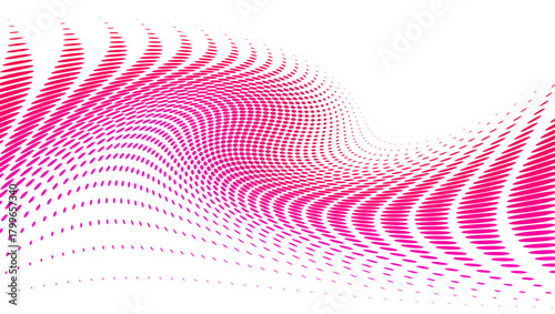 blue background with halftone wave effect