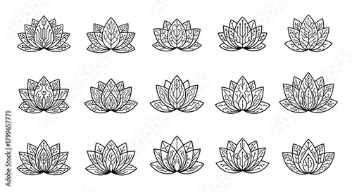 Discover modern lotus flower designs blending nature's elegance with intricate digital circuit patterns, perfect for tech and wellness branding