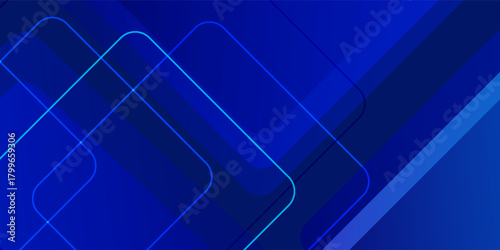 Abstract blue background. Modern simple blue geometric design. Minimal shapes. Suit for booklet, brochure, banner, poster, website, flyer, cover, corporate, backdrop.Eps 10