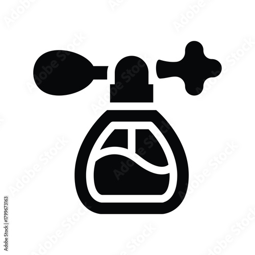 perfume glyph icon illustration vector graphic.eps