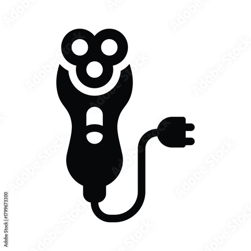 electric shaver glyph icon illustration vector graphic.eps