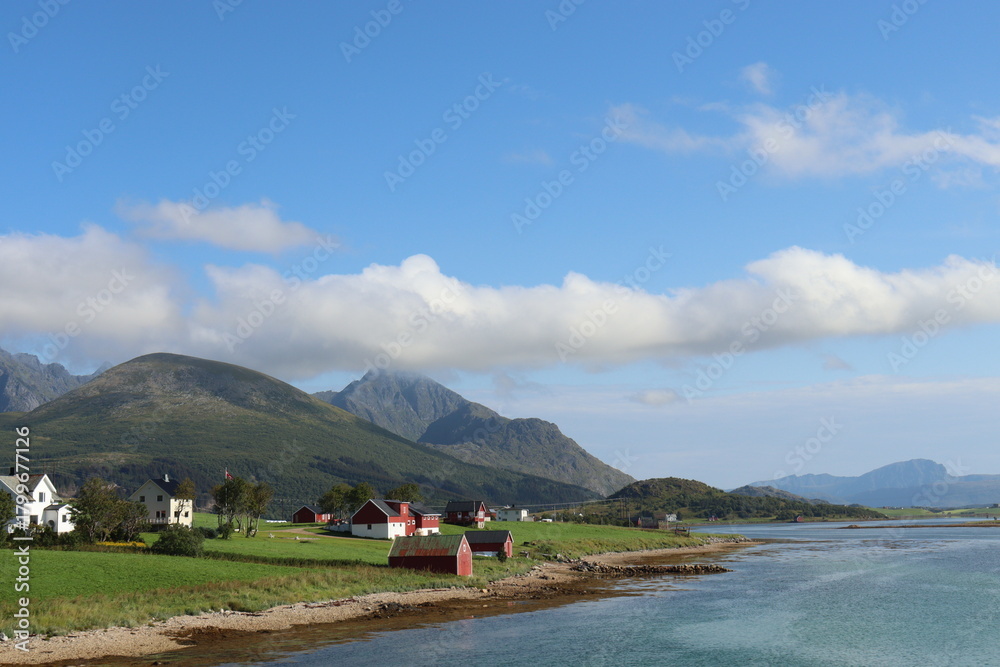 Fototapeta premium Scenic Nordic Village in Lofoten 10