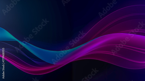 Wallpaper Mural Abstract Gradient Waves in Vibrant Colors Showing Modern Digital Torontodigital.ca