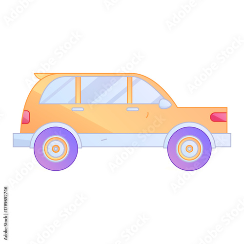 Urban Smart Commuting Transportation Network Gradient Flat Vector Illustration Eco-Friendly Shared Electric Vehicle Asset
