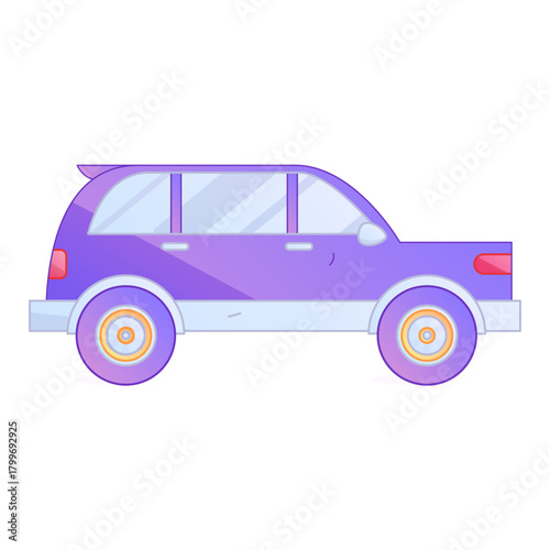 Urban Smart Commuting Transportation Network Gradient Flat Vector Illustration Eco-Friendly Shared Electric Vehicle Asset
