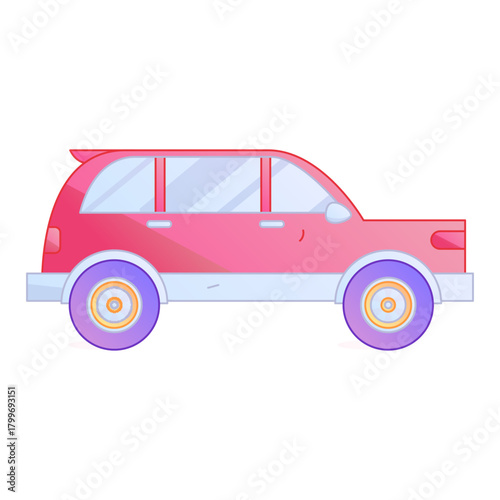 Urban Smart Commuting Transportation Network Gradient Flat Vector Illustration Eco-Friendly Shared Electric Vehicle Asset
