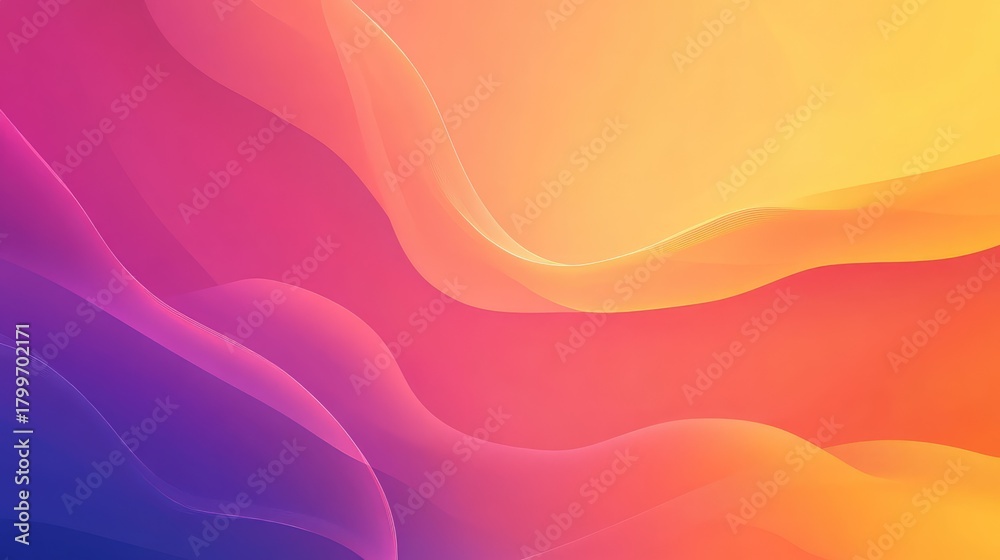 Fototapeta premium Abstract flowing wave gradient creating smooth modern background