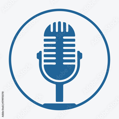 Vintage Microphone Icon