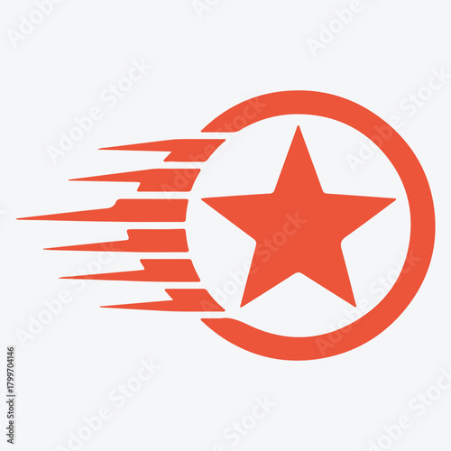 Speeding Star Logo design