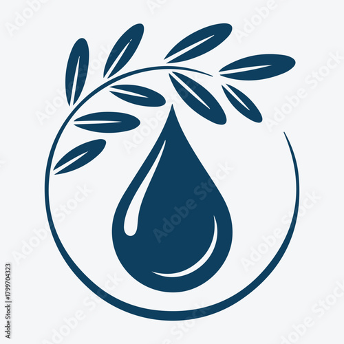 Olive Oil Drop Logo design