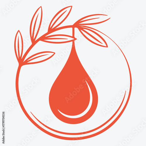 Olive Oil Drop Logo