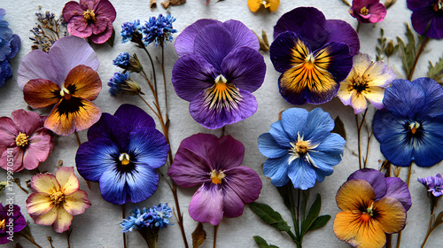 PressedPansiesAndFlowers