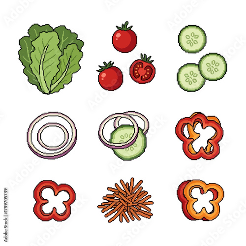 A vibrant assortment of fresh, colorful vegetables, artfully arranged for a healthy and delicious meal