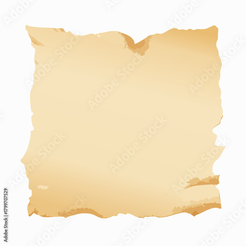 Vintage old stained crumpled paper texture with folds and grunge surface for retro design and background