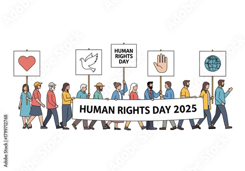 Human Rights Day 2025 March Protest, Demonstration, Equality