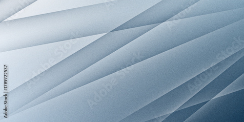 Light pastel soft pale dusty gray blue silver white abstract pattern background. Geometric shape. Line stripe angle facet triangle fold. Color gradient. Noise grain. Business, tech. Design. Minimal.