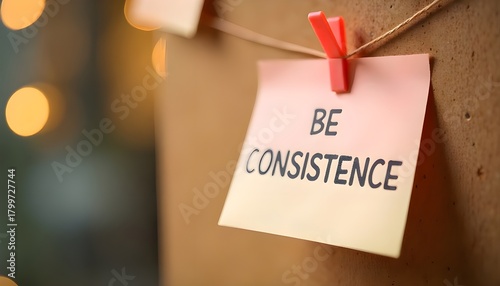 Be Consistence — Gentle Reminder for Daily Discipline