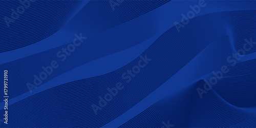 Premium background design with diagonal dark blue line pattern. Vector horizontal template for digital lux business banner, contemporary formal invitation, luxury voucher, prestigious gift certificate