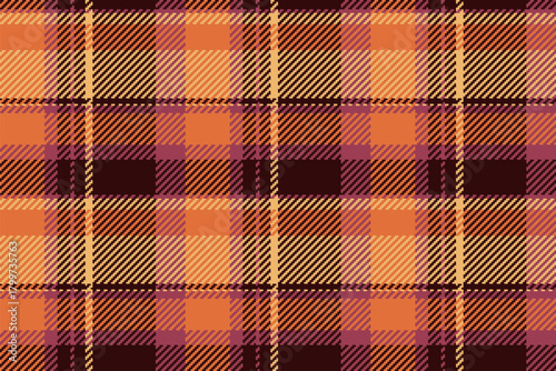 Warm  cozy, this seamless plaid pattern evokes autumn comfort. Ideal for textiles, backgrounds,  designs needing a rustic, traditional touch.