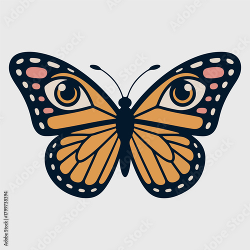 Butterfly isolated on white