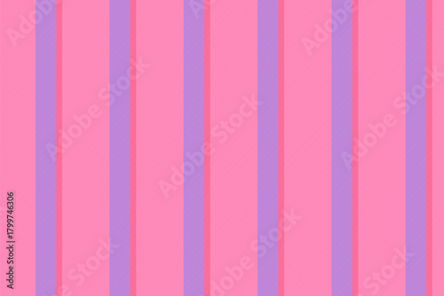 Fndoor lines vertical fabric, product texture background seamless. Bemplate textile stripe pattern vector in pink and indigo colors.