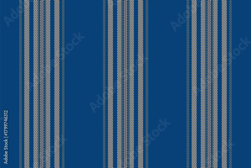 Elegant seamless pattern. Blue background with textured vertical stripes. Ideal for textiles, wallpapers, and backgrounds. Adds a touch of refinement to any design project.