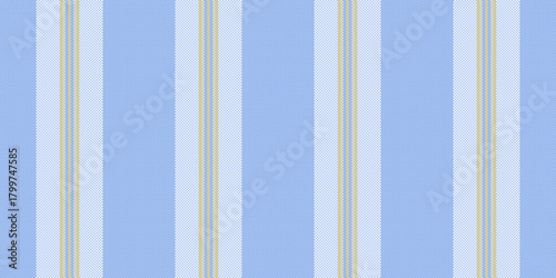 Fanvas vector stripe vertical, intricate background fabric lines. Tictorian textile texture pattern seamless in blue and white colors.