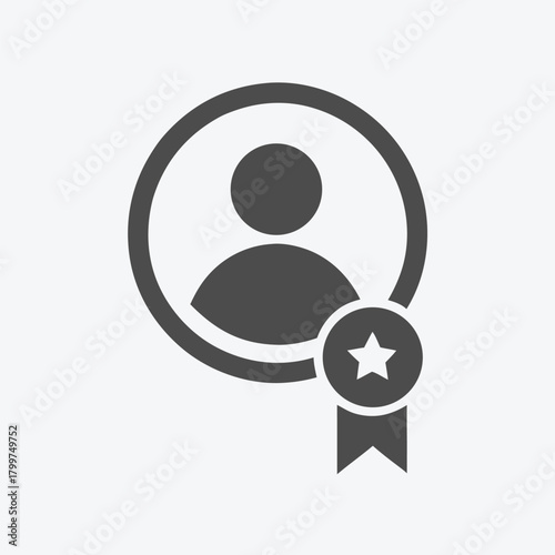 User avatar receives a starshaped award badge, signifying achievement or quality performance