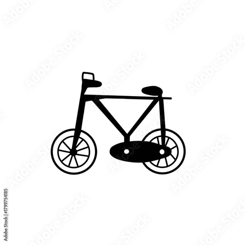 bicycle isolated on white