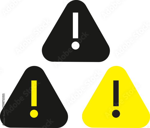 exclamation danger sign