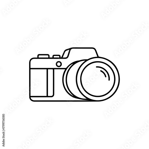 A camera, a device for capturing images and memories isolated on for photography