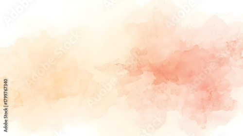 Abstract beige and brown watercolor wash background with coffee-toned texture and soft gradients, minimal backdrop with copy space