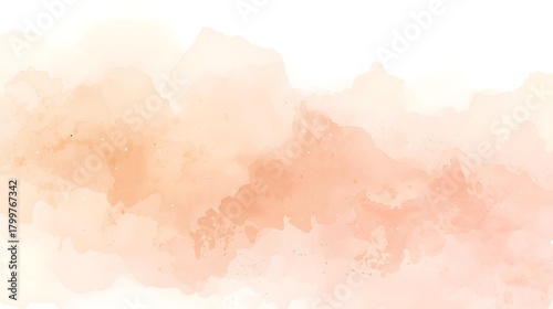 Abstract beige and brown watercolor wash background with coffee-toned texture and soft gradients, minimal backdrop with copy space