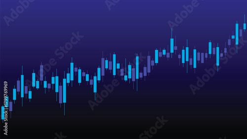Stock market increasing background. Financial stock market graph stock illustration