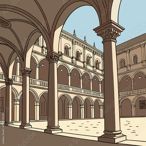 entrance to the cathedral of the virgin mary in seville