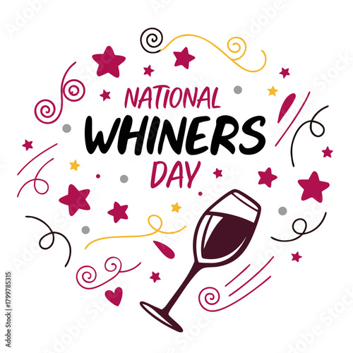 NATIONAL WHINERS DAY vector illustration 