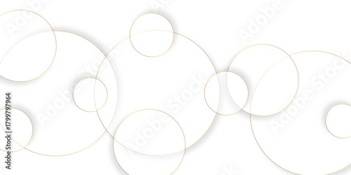 Abstract background with circle white abstract geometric background with soft light white paper circles in design. Abstract background in white and gray shadows. abstract geometric background Template